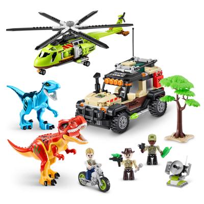 Bouwset - ZURU - Dino Adventure Dino Hunt (592 stuks) - Prehistorisch avontuur met dinosaurussen en voertuigen