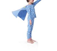 Pyjama verkleedkostuum superheld/superheldin unisex PETIT BATEAU blauw - thumbnail