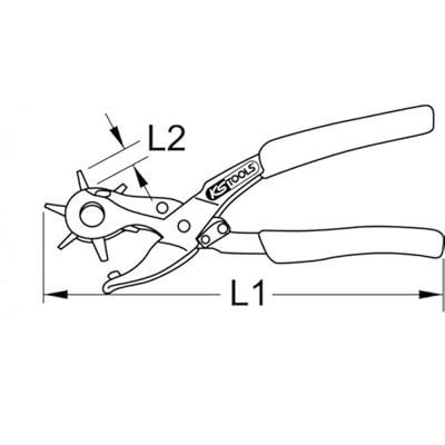 KS Tools 118.0042 Revolvertang 220 mm 1 stuk(s)