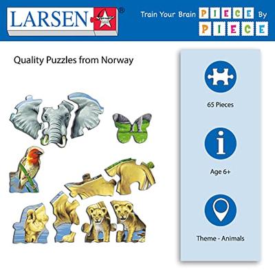 Selecta Larsen legpuzzel dieren - afrikaanse savanne, 65st.