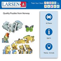 Selecta Larsen legpuzzel dieren - afrikaanse savanne, 65st. - thumbnail