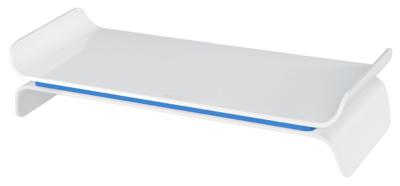 Leitz Ergo WOW verstelbare monitorstandaard, wit-blauw