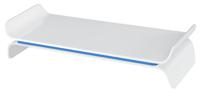 Leitz Ergo WOW verstelbare monitorstandaard, wit-blauw - thumbnail