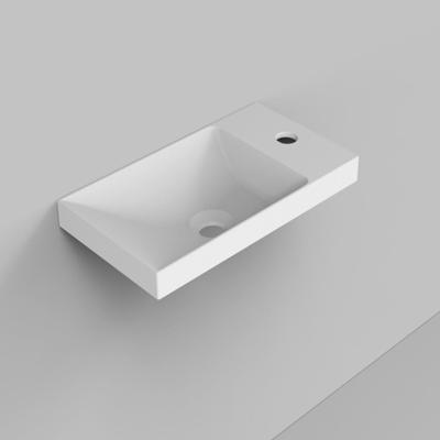 Fontein BWS Rechthoekig Cast Marble 40x22x10.6 cm Mat Wit Fontein BWS Rechthoekig Cast Marble 40x22x10.6 cm Mat Wit