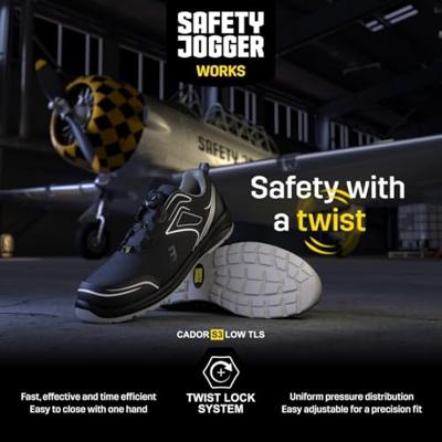 Safety Jogger Cador Laag TLS S3 | Zwart | Maat 39 - 5401033387758