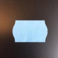 Etiket 2616 licht-blauw perm 2-slit golf - thumbnail