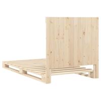 Bedframe met hoofdbord massief grenenhout 100x200 cm - thumbnail