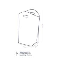 Kela Fay Wasmand H 61 cm - Grijs - thumbnail