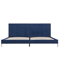 Bedframe stof blauw 180x200 cm - thumbnail