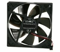 NoiseBlocker BlackSilent Pro PE-1 PC-ventilator Zwart (b x h x d) 92 x 92 x 25 mm - thumbnail