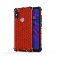 Voor Xiaomi Redmi Note 6/Note 6 Pro schokbestendige honingraat PC + TPU beschermhoes (rood) - thumbnail
