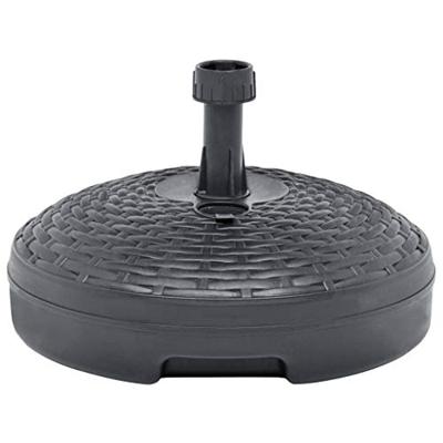 VidaXL Parasolvoet gevuld zand/water 20 l kunststof rattan antraciet VidaXL Parasolvoet gevuld zand/water 20 l kunststof rattan antraciet