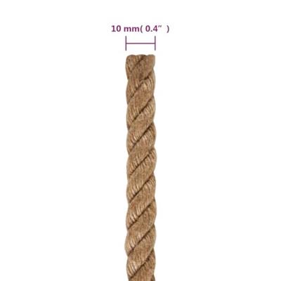 Touw 10 mm 250 m 100% jute Touw 10 mm 250 m 100% jute