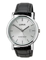 Lorus RG839CX5 Horloge staal-leder zilverkleurig-zwart 37,5 mm - thumbnail