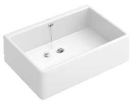 Villeroy & Boch O.Novo Keukenspoelbak 50x40cm CeramicPlus Wit