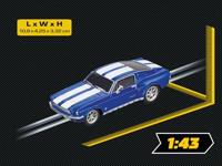 Carrera ford mustang &apos;67 - racing blue 1:43 - thumbnail