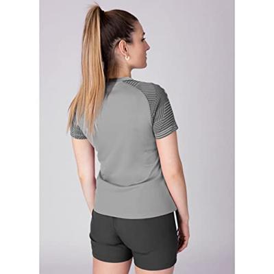JAKO 6122D T-Shirt Performance Dames - Zachtgrijs/Steengrijs - 42