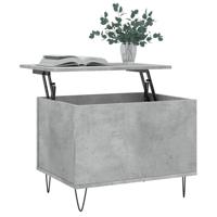 Salontafel 60x44,5x45 cm bewerkt hout betongrijs - thumbnail