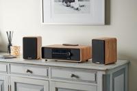 THOMSON WS602DUO - Set van 2 luidsprekers met houten kist - 100W - Bluetooth 5.0 - 2 RCA-uitgangen - Licht hout - thumbnail