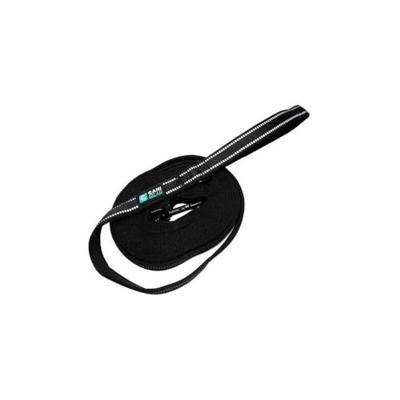 Hondenriem - CANI GEAR - 5 m - Zacht neopreen met handvat - Zwart