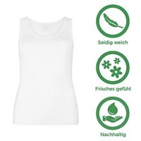 2-pak hemden dames - brede band - Anna - Bamboe onderhemd ronde hals - huidvriendelijk - thumbnail