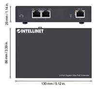 INTELLINET 2-poorts GIGABIT Ultra POE-EXTENDER 60W UM 100M - thumbnail