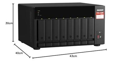 QNAP TS-873A-8G data-opslag-server NAS Tower Ethernet LAN Zwart V1500B