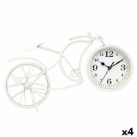 Tafelklok Gift Decor Wit Fiets (4 Stuks) - thumbnail