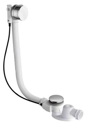 Ben universele afvoer met overloop-vulcombinatie en flexibele slang chroom