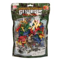 Soldaatjes Kleur in Zak 100st. - thumbnail