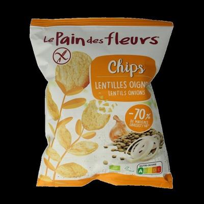 Pain Des Fleurs Chips met linzen en ui bio 50 Gram
