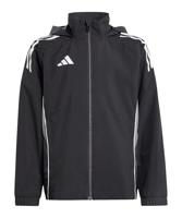 adidas Tiro 25 Competition Allweather Jacket Kids Zwart Grijs - thumbnail
