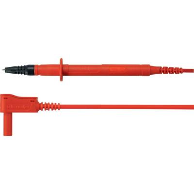 Schützinger Veiligheidsmeetsnoer Stekker 4 mm Testpunt 100.00 cm Rood 1 stuk(s)