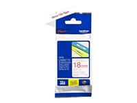 Labeltape Brother TZe, TZ TZe-242 PET Tapekleur: Wit Tekstkleur:Rood 18 mm 8 m - thumbnail