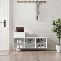 VidaXL Schoenenkast 102x36x60 cm bewerkt hout wit - thumbnail