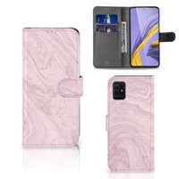 Samsung Galaxy A51 | Bookcase | Marble Pink - Origineel Cadeau Vriendin - thumbnail