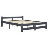 Bedframe massief grenenhout donkergrijs 140x200 cm - thumbnail