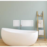 Wiesbaden Inbouwnis | Exellence | 30x60x10cm | RVS Mat Wit - thumbnail