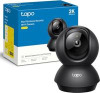 TP-Link Tapo 2K pan/tilt indoor beveiligingscamera voor babymonitor, huisdiercamera, bewegingsdetectie en tracking | 2-weg audio | cloud en SD-kaart opslag | werkt met Alexa en Google Home | Black | - thumbnail