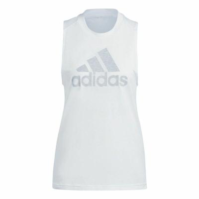 Dames Mouwloos T-shirt Adidas Future Icons 3.0 Wit - Maat: L
