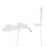 Badmengkraan Tres Study Colors met Handdouche 29.2x16.5 cm Rond Mat Wit - thumbnail