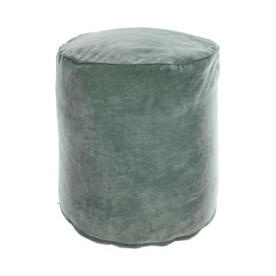 Kave Home Poef 'Brunetta' Velvet, kleur Turquoise