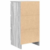 Dressoir 37,5x35x76 cm bewerkt hout grijs sonoma eikenkleurig - thumbnail
