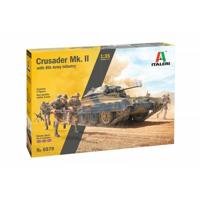 Italeri 1/35 Crusader Mk.II with 8th Army Infantry - thumbnail