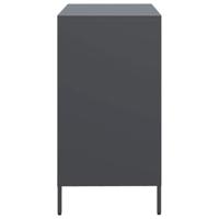 Dressoir 68x39x73,5 cm koudgewalst staal antracietkleurig - thumbnail