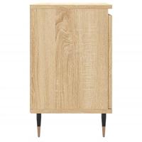 Nachtkastjes 2 st 40x30x50 cm bewerkt hout sonoma eikenkleurig - thumbnail