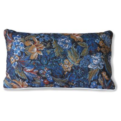 HKliving Printed Blue Sierkussen 35 x 60 cm HKliving Printed Blue Sierkussen 35 x 60 cm