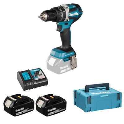 Makita DHP484RTJ accu klopboor-/schroefmachine 18V - 2x5.0 Ah accu en snellader in Mbox - thumbnail