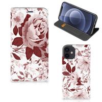 Bookcase iPhone 12 Mini Watercolor Flowers - thumbnail