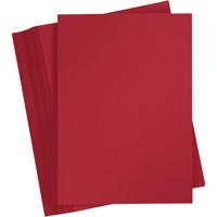 Creativ Company Gekleurd karton, a4, vel 210x297 mm, 180 gr, kerstrood, 100 vel/ 1 doos - thumbnail
